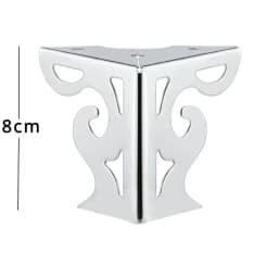 4pcs 8cm European Style Height Hollow Out Modern Furniture Sofa Legs Matte Finish Table Cabinet Bed Cupboard Furniture Feet