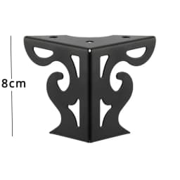 4pcs 8cm European Style Height Hollow Out Modern Furniture Sofa Legs Matte Finish Table Cabinet Bed Cupboard Furniture Feet