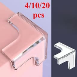 20/10/4PCS Clear Anti-collision Coffee Table Furniture Corner Protectors Children's Soft Corner Sheathing Living Room Decor