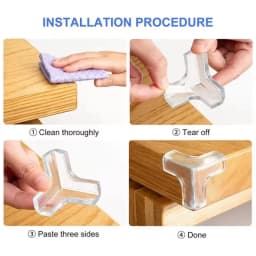 20/10/4PCS Clear Anti-collision Coffee Table Furniture Corner Protectors Children's Soft Corner Sheathing Living Room Decor