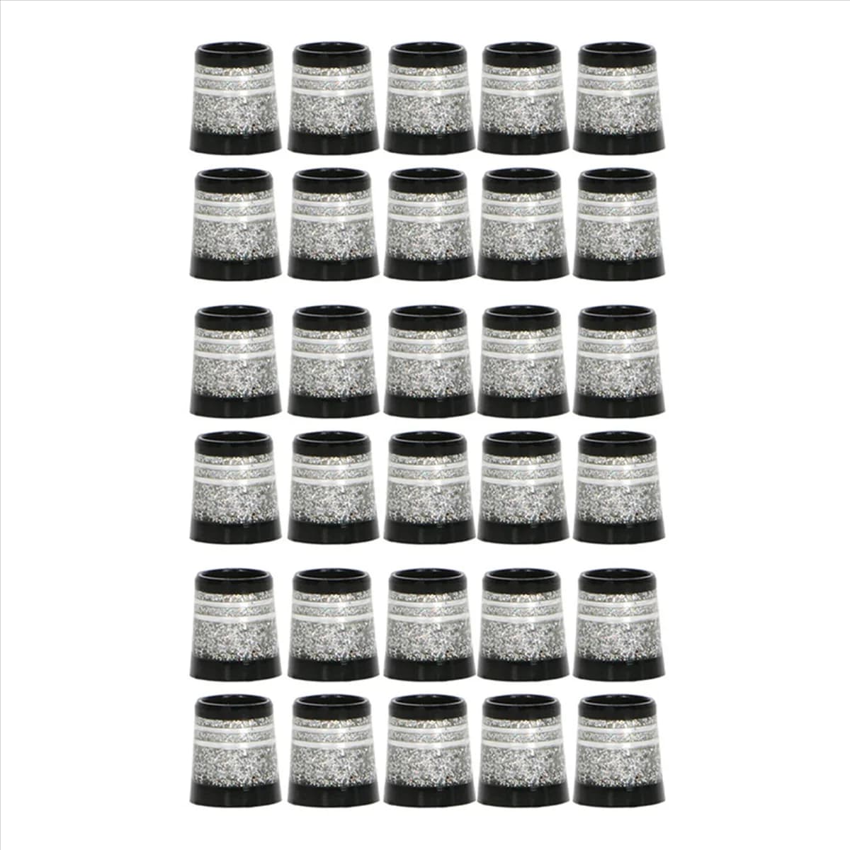 BAAU 30Pcs Golf Ferrules Tip Size 0.370 Golf Sleeve Ferrule for Golf Irons High Quality Club Shafts Accessories Silver