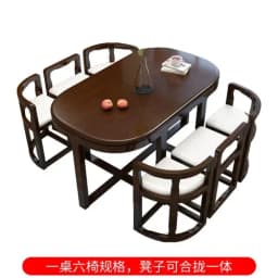 For Wooden Modern Dining Room 6 Chairs Eclectic Large Kitchen Console Table Chairs Chinese Mesas De Comedor Kitchen Furniture