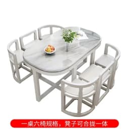 For Wooden Modern Dining Room 6 Chairs Eclectic Large Kitchen Console Table Chairs Chinese Mesas De Comedor Kitchen Furniture