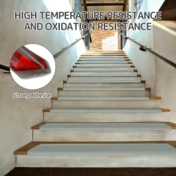 1 Roll 2m/78.74in Stair Edge Protector Non-slip Stair Nose Edging Self-Adhesive PVC Stair Edge Trim L-Shape Waterproof Step Edge