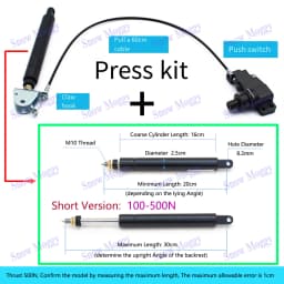 Gas Spring Press Kit Generic Reclining Gas Strut for Lifting Swivel Chair Barber Hairdressing Chair Gas Support Office