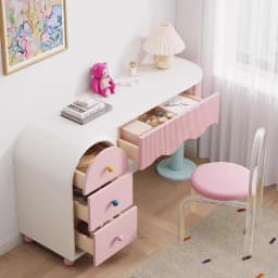 Wooden Simple Vanity Table Dest Drawer Modern Space Saving Makeup Vanity Desk Bedroom Europa Coiffeuse De Chambre Furniture Home