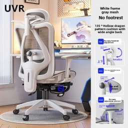 UVR Gaming Computer Chair Home Office Chair Ergonomic Design Reclining Armchair Furniture Lift Adjustable Athletic Chair
