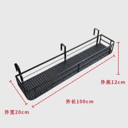 Elegant European-Style Flower Stand Expansive Iron Art Balcony Rail Organizer Decorative Hanging Pot Holder Urban Green Space