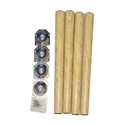4Pcs Imitation Wooden Chair Legs Table Legs Round Tapered Desk Table Feet Legs Desk Chair Legs for TV Cabinet Dresser Couch