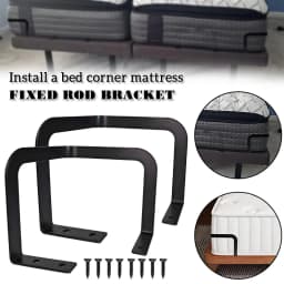 2pcs Mattress Slide Stopper Metal Mattress Corner Retainers Rods Bar Stable Non-Slip Mattress Frame Holder For Home Bedroom