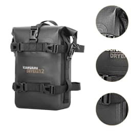 Tail Bag Rack Bag Professional Black Reflective Strips Universal Back Seat Saddle Bag Sissy Bar Bag 4L Motorcycle Dry Bag