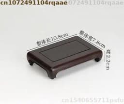 Premium Wooden Desktop Bonsai Shelf | Miniature Plant Stand & Tea Set Pedestal Flowerpot Holder for Home/Office