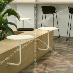 Wall-mounted Small Round Table, Wall-mounted Side Table, Dessert Shop,coffee Table, Industrial Style Wall-to-wall