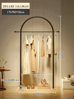 Metal Aesthetic Rack Minimalist Clothes Standing Girls Designer Display Clothes Rack Modern Nordic Perchero Household Goods
