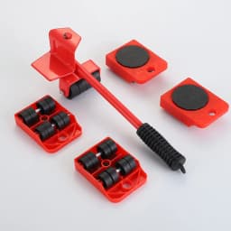 Furniture Moving Transport Roller Set Removal Lifting Moving Tool Set Wheel Bar Mover Moving Heavy Stuffs Device Hand Tool
