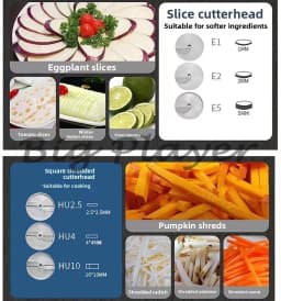HLC-300 Vegetable Cutter Cutter Head Various Models Full Series Accessories Cutter Head Blade Reamer Switch Screw
