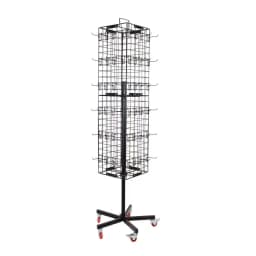 Custom Store Triangle Spinner Rack Tool Phone Accessories Jewelry Postcard Sticker Stationery Metal Rotating Display Stand