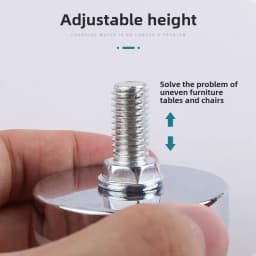 Leveling Foot Base, M6, M8, M10, Screw Height Adjustable, Dia 21mm, 24mm, 27mm, 30mm, 36mm,40mm,2 Pcs, 4 Pcs, 8 Pcs