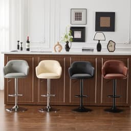 Modern Lift Swivel Bar Stool Luxury Minimalist Counter Chair with Backrest Adjustable Reception Stool for Commercial Furniture