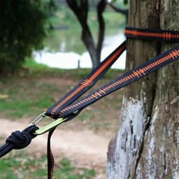 2Pcs High Bearing Capacity Hammock Straps 600lbs Breaking Strength Polyester Hammock Belt Rope 5 Ring Correias De Poliéster