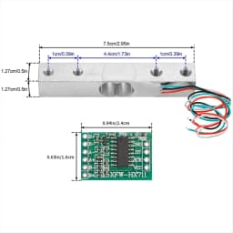 Digital Load Cell Weight Sensor-4 Sets 1KG Load Cell HX711 AD Weighit Amplifier Module Pressure Sensor Cell Amplifier