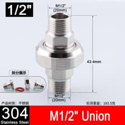 1-10pcs 1/2" 3/4" 304 Stainless Steel Connector Female Male Thread 2/3 Way Tee Type Reducing Elbow Adapter Union Coupler Fitting