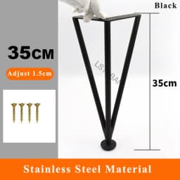 Thickened Stainless Steel Furniture Feet Bathroom Cabinet Foot Coffee Table Legs Sofa Bed Chair Adjustable Hardware Table Legs