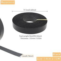 1.9cm/5cm x15M Hot Melt Adhesive Furniture Tape Melamine Edge Banding Strip/ Real Wood Pre Glued Veneer Sheet Cabinet Edge Decor