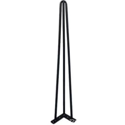 U Shaped Chair Legs DIY Sofa Leg, Black Color Solid Iron Metal Furniture Foot Cabinet Feet 8/10/14/18/22/28 Inch, 10/20/30/40 Cm