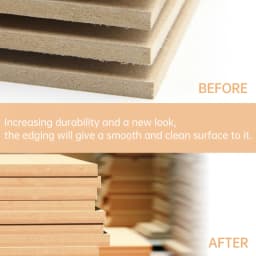 15 Meter Wood Edge Strip Banding Hot Melt Self-Adhesive Furniture Tape Edging Veneer Sheet Cabinet Edge Decoration 1.9CM Width
