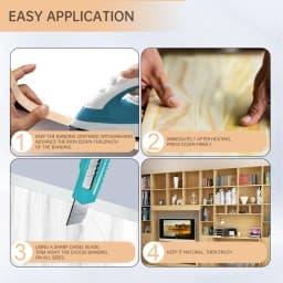 15 Meter Wood Edge Strip Banding Hot Melt Self-Adhesive Furniture Tape Edging Veneer Sheet Cabinet Edge Decoration 1.9CM Width