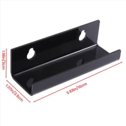 Black Vinyl Record Shelf Wall Mount 6 Pack,Vinyl Holder Wall,Acrylic Album Record Holder Display