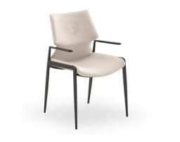 Italian Modern Dining Chair Luxury High Back Armchair for Open Kitchens & Model Homes Designer-Approved Restaurant Chair