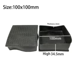 80x80mm 100x100mm Black Chair Rubber Table Feet Mobile Leg Protection Cover Pipe End Covers Anti-Slip Floor Protection