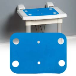 Shower Seat Pad Bath Chair Mat Anti Skid Waterproof Bench Mat for Senior Elderly Disabled Personal Hygiene Daily Routine