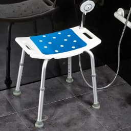 Shower Seat Pad Bath Chair Mat Anti Skid Waterproof Bench Mat for Senior Elderly Disabled Personal Hygiene Daily Routine