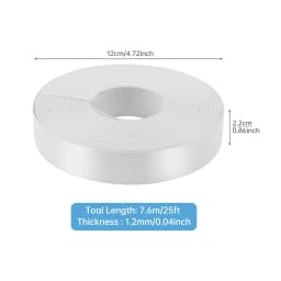 3m 7.6m 15.2m Gloss White Hot Melt Adhesive PVC Edge Banding Pre-glued Veneer Edging for Plywood Table / Cabinet