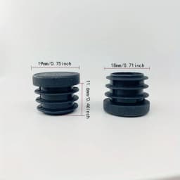 10 Pcs 19mm Round Plastic Hole Plugs Caps ,Inserts for Metal Tubing, Hardware Plugs, Fences, Glide Protection from Chair