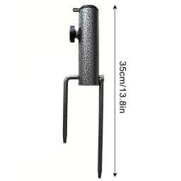 Solid Umbrella Stand Outdoor Base Round Patio Umbrella Holder Heavy-Duty Iron Adjustable Sun Umbrella Anchor For Picnic Beach