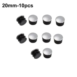 5/10Pcs Round Stainless Steel Furniture Leg Plug Tube Pipe Blanking Insert End Cap Non-slip Tube Dust Cover