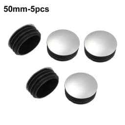 5/10Pcs Round Stainless Steel Furniture Leg Plug Tube Pipe Blanking Insert End Cap Non-slip Tube Dust Cover