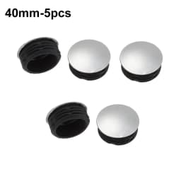 5/10Pcs Round Stainless Steel Furniture Leg Plug Tube Pipe Blanking Insert End Cap Non-slip Tube Dust Cover