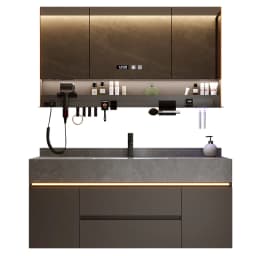 Rock Plate Integrated Basin, Bathroom Washbasin, Washbasin, Bathroom Cabinet Combination, Multiple Sizes Available