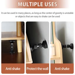 2Pcs Adjustable Threaded Bed Frame Anti-Shake Tool Self-adhesive Headboard Stoppers Telescopic Support Hardware Fasteners Tools