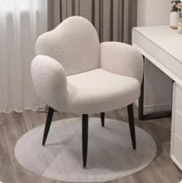 Makeup Stool Cream Style Makeup Chair Girls Bedroom Dressing Stool Light Luxury Simple Nail Chair Dressing Table Stool