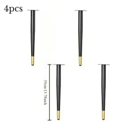 4pcs Furniture Leg Accessories Furniture Legs Metal Furniture Legs Replacement Living Room Bedroom Table Cabinet TV Stand Feet