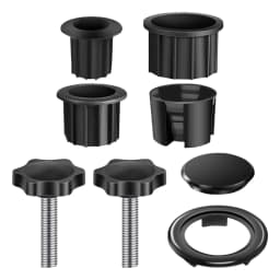 Sun Umbrella Base Bracket Accessories Plastic Pipe Sleeve Fixing Screws Star Shape Thread Clamping Handle Bolt M8 For Umbrella