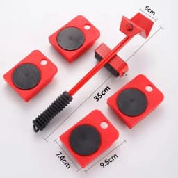 Multipurpose Furniture Mover Set – 2/4/5pcs Heavy Duty Rollers For Effortless Moving & Lifting