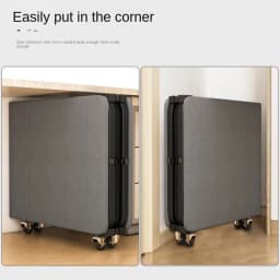 Richome Folding Bed Office Portable Single Companion Bed Household Adult Nap Bed Lounge Chair Simple Hard Board Marching Bed