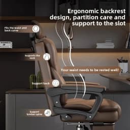 Boss Chair, Home Comfortable, Sedentary Living Room Computer Chair Business Office Chair Study, Backrest Reclining Sofa Bedroom